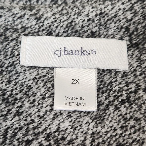 CJ Banks Marbled Bomber Style Jacket. Size 2X - Picture 4 of 9